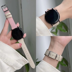 Iwujiao Je Vhodné Pro Fit2 Huawei Watch4 Pravá Kůže Dámský Trendy Pásek Na Hodinky Gt Pro Honor S2 Xiaomi Barva Huami Gtr 3gts One Plus Vivo Oppo Samsung Ticwatch