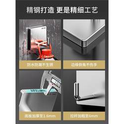 Stainless steel hook adhesive no punching strong load-bearing kitchen wall bathroom clothes hook towel sticky hook