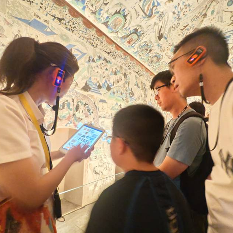 金牌说●敦煌莫高窟石窟艺术研究陈列中心2H讲解莫高窟讲解小团