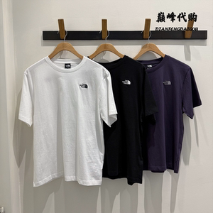 
TheNorthFace 26 spring and summer outdoor sports pure cotton breathable round neck T-shirt short-sleeved men and women 8GWE