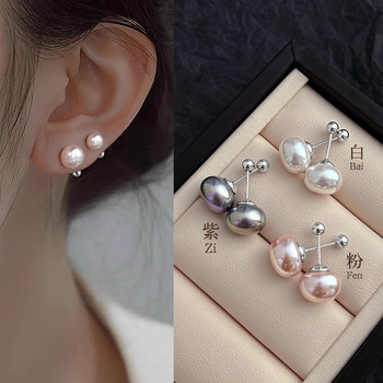 Yican S999 sterling silver needle to nourish ear piercing pearl earrings for women