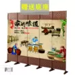 Phong cách Trung Quốc mới vách ngăn gấp di động lối vào phòng khách phòng ngủ chặn nhà hàng khách sạn thẩm mỹ viện ánh sáng sang trọng bình phong chắn cửa vách ngăn phòng bếp bằng gỗ 