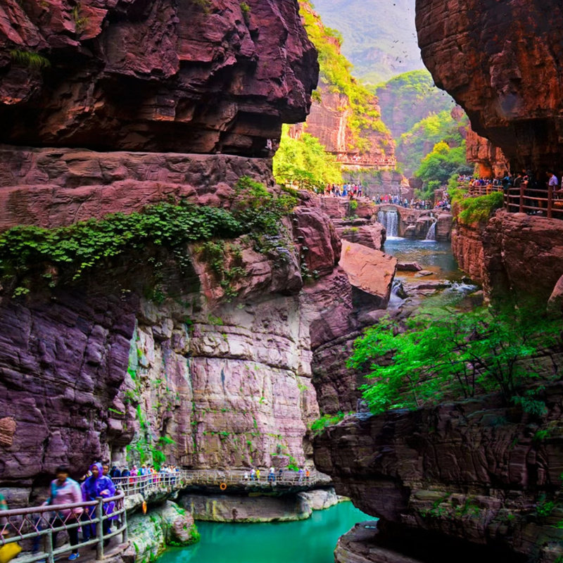 河南旅游6天少林龙门石窟开封洛阳牡丹老君云台万仙红旗渠跟团0购