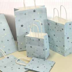 High-Appearance-Value Mint Star Tote Bag, Instagram-Style, Exquisite, Thick and Durable Packaging Bag, Suitable for Gift-Giving and Shopping