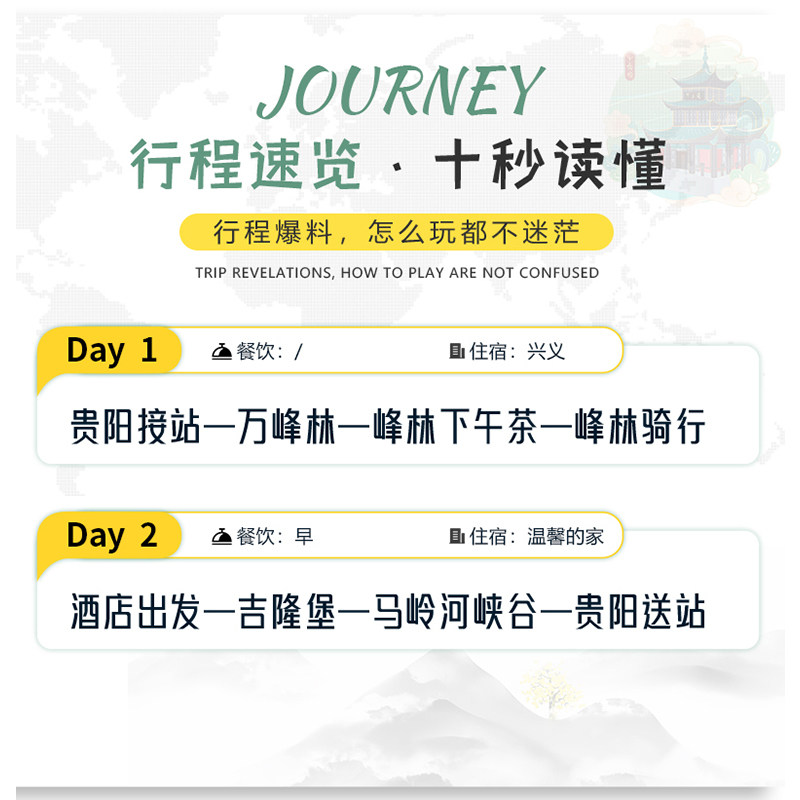 2-8人小团纯玩贵州旅游万峰林+吉隆堡+马岭河峡谷2天1晚贵阳出发