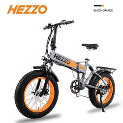HEZZO cross-border Foldable electric bicycle 500W48V booster bicycle electric car aluminum alloy bicycle