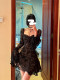Niche flap sleeve square collar fashionable high-end exquisite romantic small person ins high-end large-size dress for women