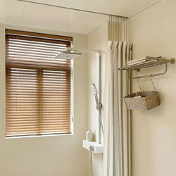 High-End Bathroom Waterproof Shower Curtain, No-Drill Partition Curtain, Anti-Mildew Dry and Wet Separation Curtain