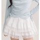 Large size 2025 American lace lace cake short skirt for women fat m Korean version summer high waist slim and versatile A-line skirt