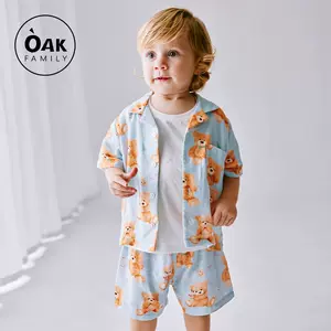 children's pajamas spring and summer cotton gauze Latest Best