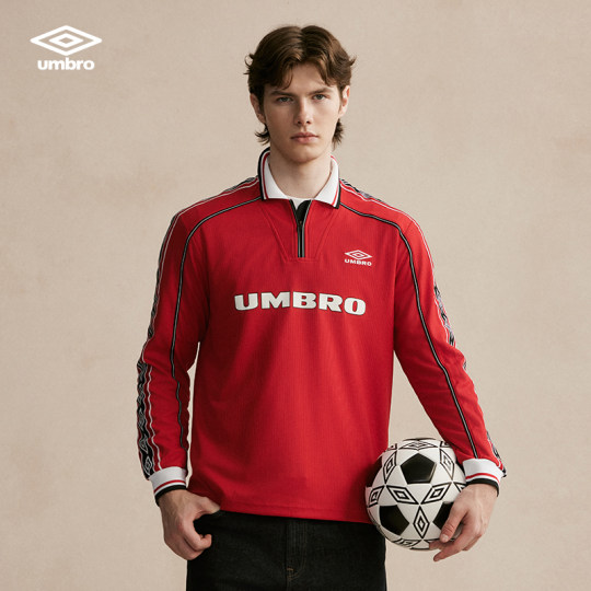 Manchester United Umbro サッカーシャツLポロシャツレッド Umbro 赤