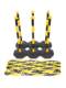 Isolation belt telescopic belt bank queue guardrail plastic safety cordon warning column fence one meter line railing