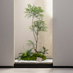 Artificial Green Plants for Home Decoration, Staircase, Window, Micro-Landscape, Entrance, Corner Plant Ornaments, Moss Soft Decoration