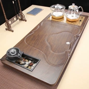 Bộ khay trà tất cả trong một hoàn toàn tự động đáy nước kính cảm ứng bàn trà trà gỗ nguyên khối khay lớn để sử dụng tại nhà