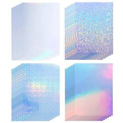 Laser Cold Lamination Film A4 Photo Protective Film Starry Glitter Film DIY Leaf Specimen Self-Adhesive Lamination Paper