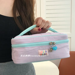 ins Portable Cosmetic Bag with Large Capacity, High-End Simple Candy Color, Portable Travel Toiletry Cosmetics Bag with Good Looks