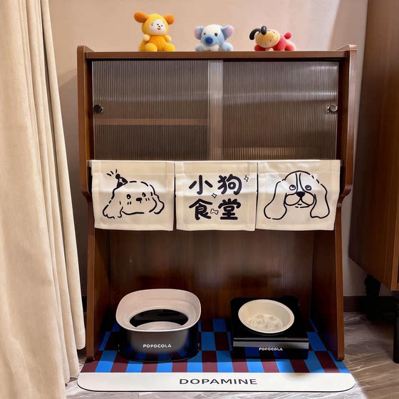 
Cat canteen storage rack medieval style dog canteen cat food canned snack storage rack pet supplies storage cabinet