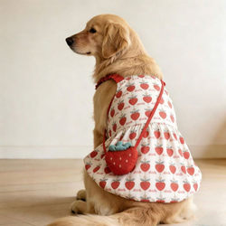 Summer Pet Dog Clothes Dog Suspender Skirt Labrador Samoyed Golden Retriever Medium and Large Dog Princess Skirt