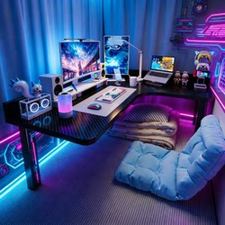 Bedside Table for Dormitory, Bunk Bed Computer Desk, Desktop Gaming Corner Table, L-Shaped Corner Table, Dormitory Lazy Desk, Small Study Desk