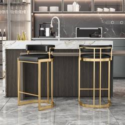 Bar chair high stool Nordic light luxury home island bar chair modern simple creative cafe high chair
