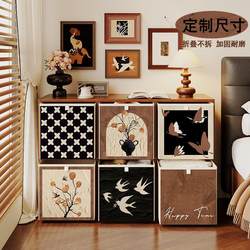 Used Kalek Storage Basket Grid Cabinet Storage Basket Drawer-Type Storage Box Fabric Storage Box Organizer Non-Rattan