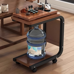 Sofa Side Table with Integrated Kettle, Mobile Tea Table, Side Cabinet, Small Coffee Table for Living Room, Small Table, Simple Tea Rack