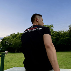 Gtal American Anti-War Slogan T-Shirt, Cool and Quick-Drying, Sorona Round Neck, Sports Elastic Fitness Short-Sleeve