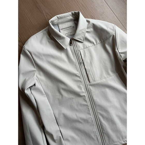 
GTAL American Shangniao executive jacket breathable mesh solid color business outdoor stand collar autumn men's zipper jacket
