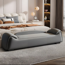 Bedside Bench for Bedroom, Long Bench for Bed, Sofa Bench for Changing Shoes, Entryway Shoe Bench for Home Use, Light Luxury with a High-End Feel