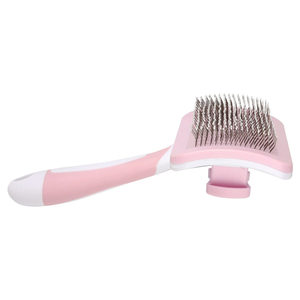 
Pet comb cat grooming self-cleaning needle comb dog cleaning hair removal button hair removal comb cat comb pet supplies