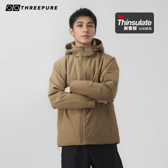 
[Sanwu Commune] 3M Thinsulate Jacket Outdoor Removable Hooded Warm Top 25 Autumn and Winter Men's and Women's Cotton Clothes