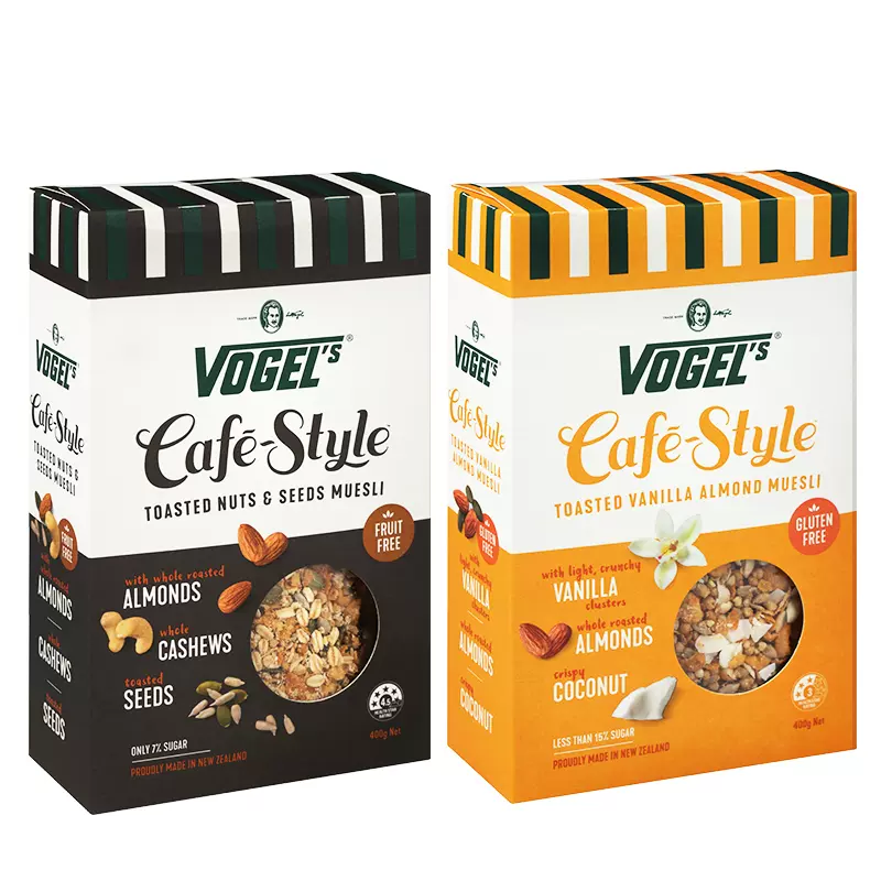 临期低价，Vogel's 沃格尔 新西兰进口坚果燕麦片 400g*2盒