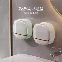 Soap box no punching wall-mounted drain storage