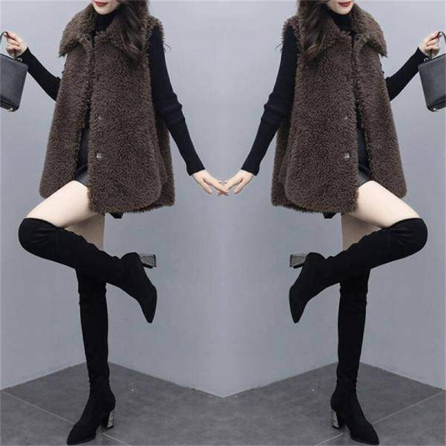 Seasonal loss-making clearance special edition Taobao off-code brand women's autumn and winter lamb velvet vest jacket sale sweatshirt