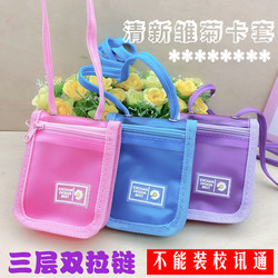 Primary School Students, Junior High School Students, Multifunctional School Card Holder, Transparent Meal Card, Student Id Card, Waterproof Bus Card Holder, Coin Purse, Korean Style, Simple