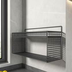 Kitchen Storage Rack for Condiments, Spice Jars, Ginger and Garlic, Wall-Mounted Multi-Layer Shelf, No-Drill Wall-Mounted Seasoning Organizer