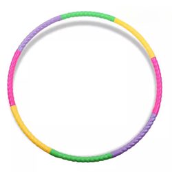 Hula Hoop for Elementary School Students, Kindergarten Children, Beginners, Detachable Colorful Morning Exercise Hoop, Dance Hoop, Plastic Game Hoop Three