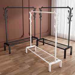 Clothes Drying Rack for Balcony, Simple Folding Single-Rod Type for Indoor Use, Household Clothes Hanger