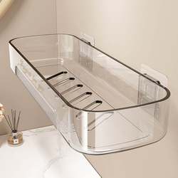 Bathroom Shelf, No-Drill Wall-Mounted Toilet Shelf, Wall-Mounted Shelf for Bathroom, Washbasin Storage Rack
