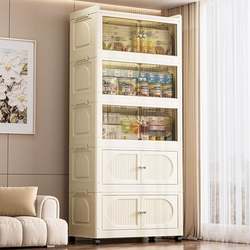 Installation-Free Storage Cabinet Folding Storage Cabinet Household Children's Wardrobe Clothes Sorting Snacks Toys Plastic Storage Cabinet
