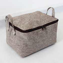 Household Clothing Storage Box, Toy, Book, and Miscellaneous Items Storage, Moisture-Proof and Dust-Proof Fabric Zipper Storage Box