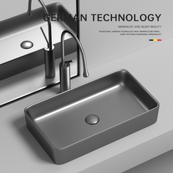 Ceramic Countertop Washbasin Bathroom Washbasin Balcony Art Basin Metallic Retro Washbasin