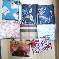 Medium and Large Foldable Eco-Friendly Bags, Supermarket Shopping Bags, Washable Grocery Bags, Travel Bags, Car Storage Bags