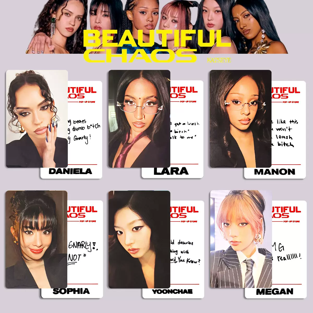 Katseye Beautiful Chaos トレカ　セット Katseye Beautiful Chaos トレカ セット KATSEYE Beautiful