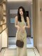 New Chinese retro high-end and simple light luxury temperament dress for women's summer new Chinese style cheongsam long skirt