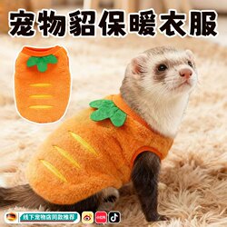 Ferret Clothing Pet Winter Flannel Cold-Proof Warm Vest Squirrel Fleece Vest Travel Clothing Accessories
