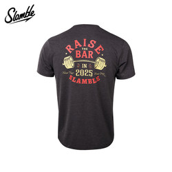 Slamble Men's Cf Sports Fitness Training Short-Sleeved T-Shirt Lyocell Breathable Quick-Drying Sweat-Absorbent Summer New Style