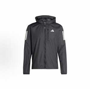 
adidas Own the Run Jacket Running Three Stripes Logo Logo Long Sleeve Men's Black