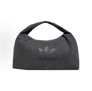 
adidas logo zipper closure large capacity cotton cloud bag armpit bag handbag regular black
