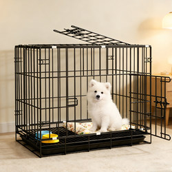 Dog Cage for Small Dogs, Teddy Indoor Cat Cage with Toilet, Medium-Sized Dog Cage for Corgi and Bichon, Household Large Pet Dog Bed
